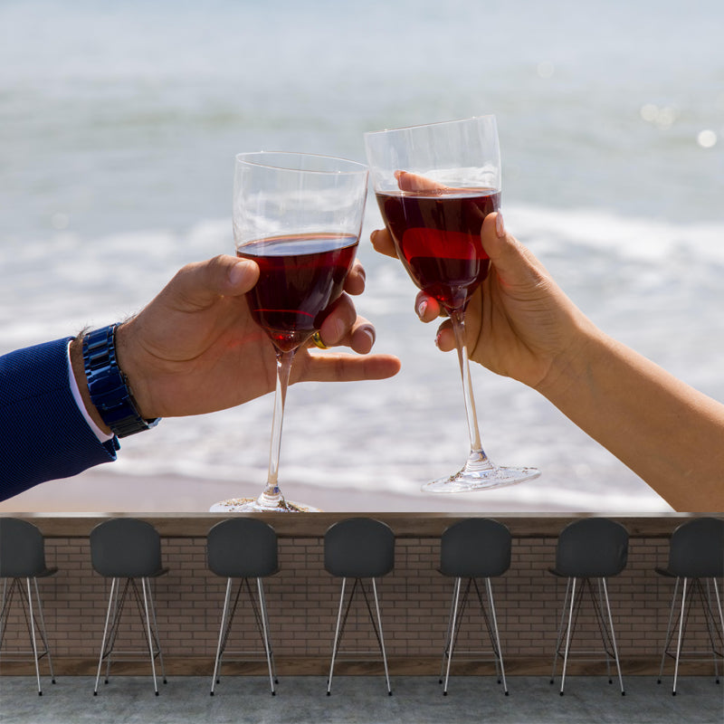 Commercial Use Wine Mural Wallpaper Photography Stain Resistant Wall Decor for Bar