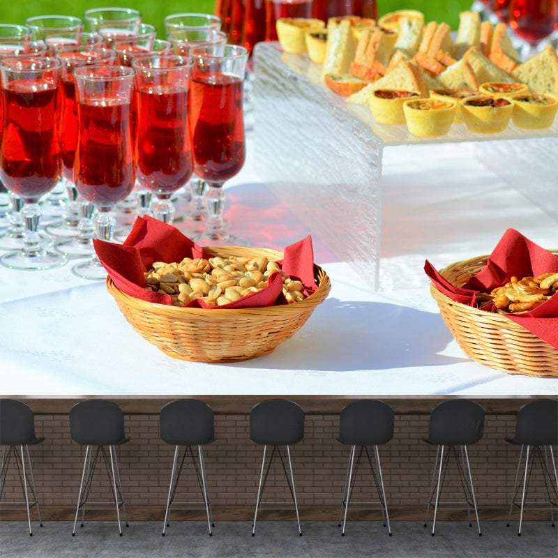 Commercial Use Red Wine Mural Wallpaper Stain Resistant Wall Decor for Bar