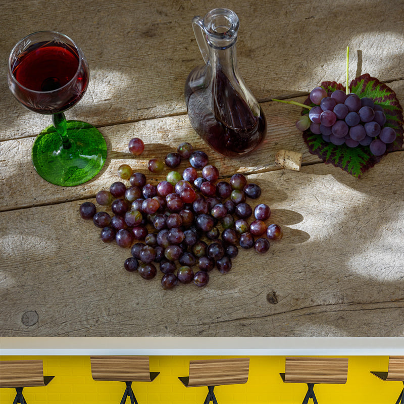 Commercial Wine Shop Mural Horizontal Photography Wallpaper Moisture Resistant