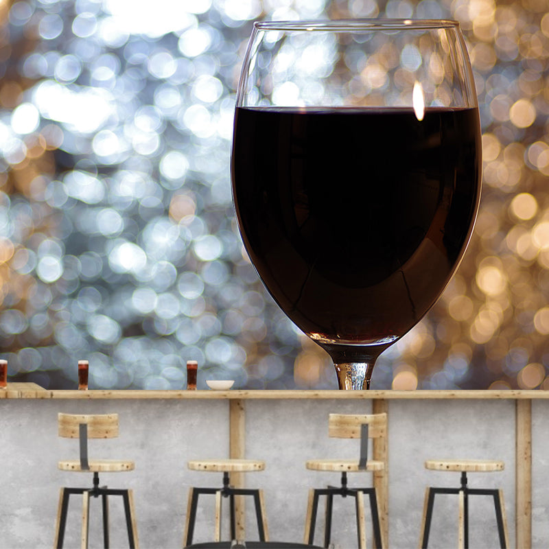 Commercial Wine Shop Mural Horizontal Photography Wallpaper Moisture Resistant