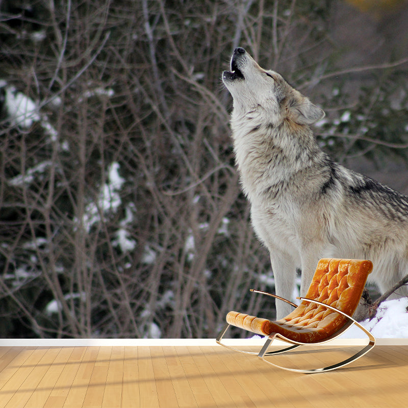 Wolf Animal Wall Art for Living Room Bedroom Home Decorations, Stain Resistant