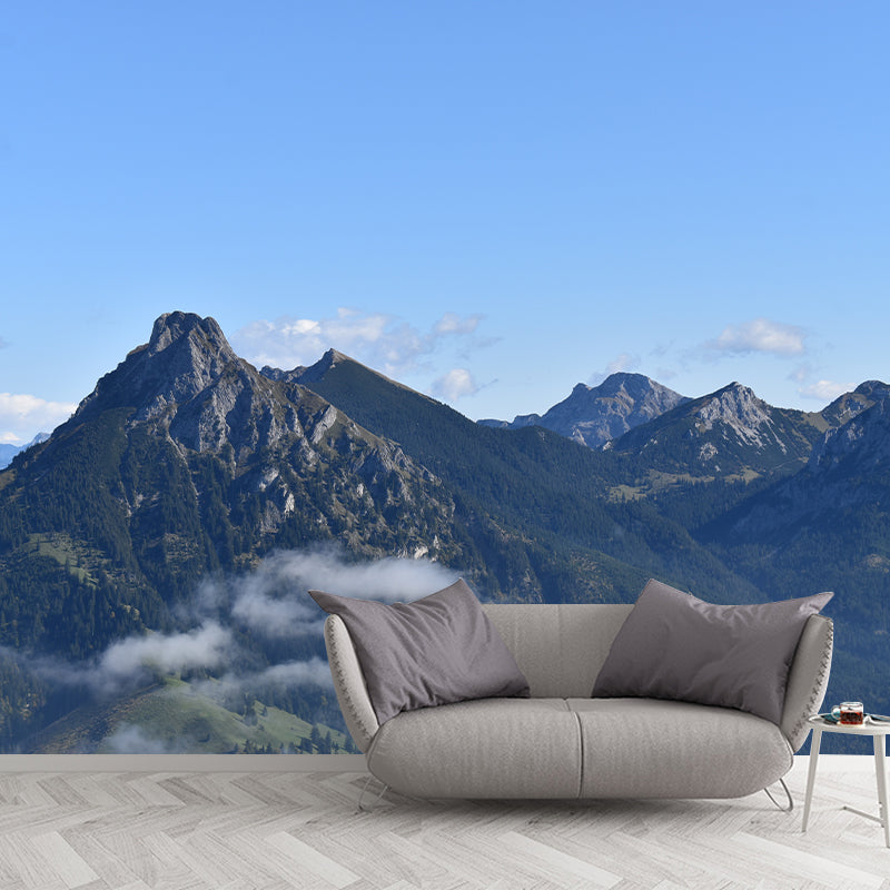 Mountain Landscape Mural Wallpaper for Living Room Decor, Made to Measure