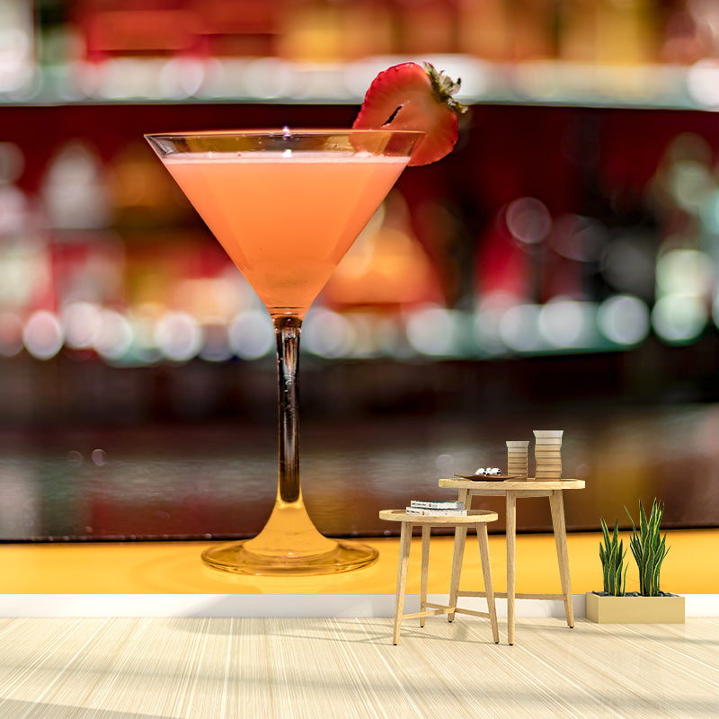 Wine Wall Mural Decal Moisture Resistant Contemporary Pub Bar Wall Covering