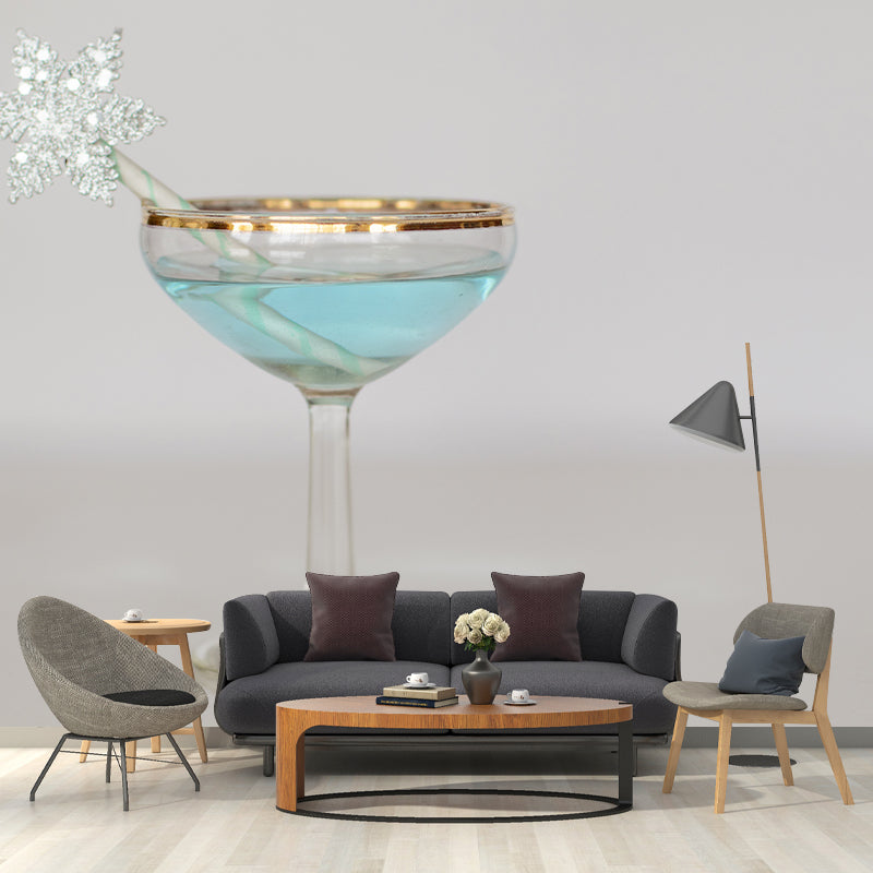 Wine Wall Mural Decal Moisture Resistant Contemporary Pub Bar Wall Covering