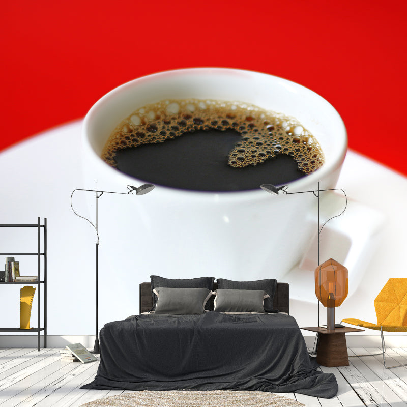 Coffee Mural Contemporary Style Wall Decor Coffee Shop Wall Murals, Waterproofing