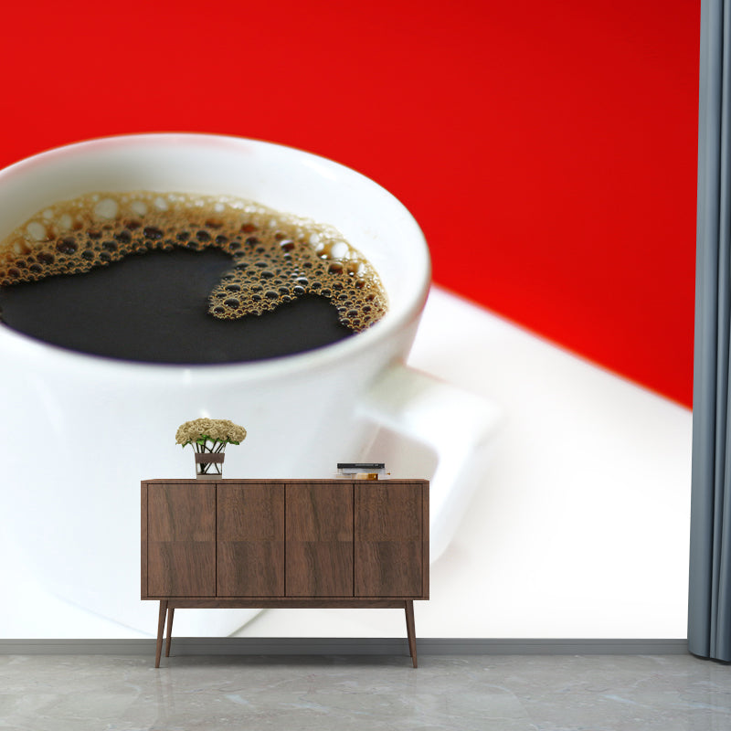 Coffee Mural Contemporary Style Wall Decor Coffee Shop Wall Murals, Waterproofing