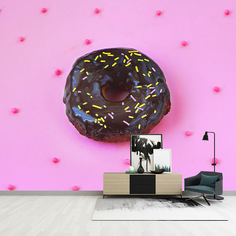 Sweet Pastry Mural Contemporary Style Wall Decor for Cake Shop, Water Resistant