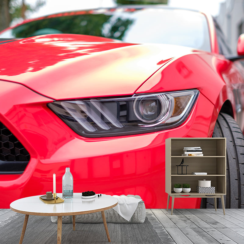 Car Wall Murals Stain Resistant Wall Decoration for Living Room, Custom Size Available