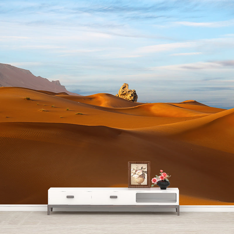 Endless Desert Mural Wallpaper for Sitting Room, Moisture Resistant, Personalized Size Available