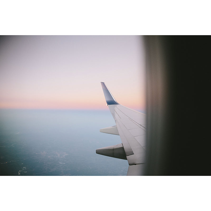 Plane Transportation Mural Stain Resistant Meeting Room Wall Decor, Made to Measure