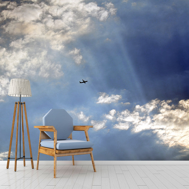 Diverse Sky Mural Personalized Size Wall Covering for Sleeping Room, Water Resistant