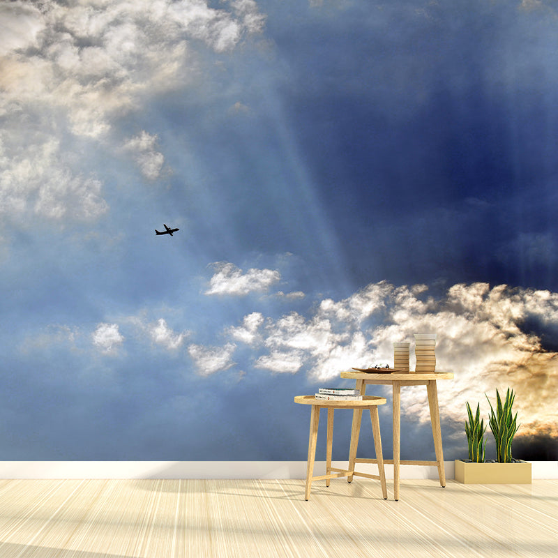 Diverse Sky Mural Personalized Size Wall Covering for Sleeping Room, Water Resistant