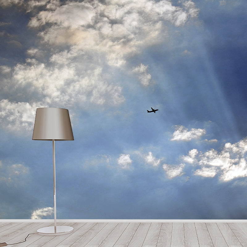 Diverse Sky Mural Personalized Size Wall Covering for Sleeping Room, Water Resistant