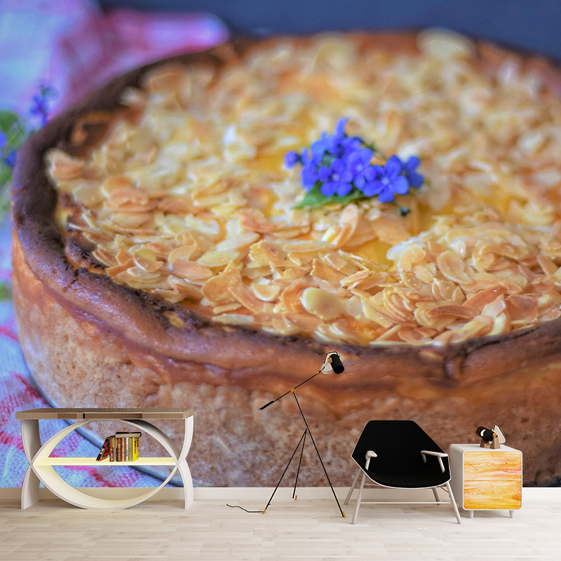 Delicious Dessert Mural Wallpaper Modern Decorative, Custom Size Available