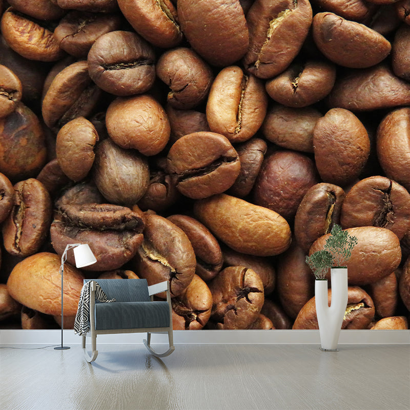 Coffee Beans Mural Commercial Decoration for Coffee Shop, Water Resistant