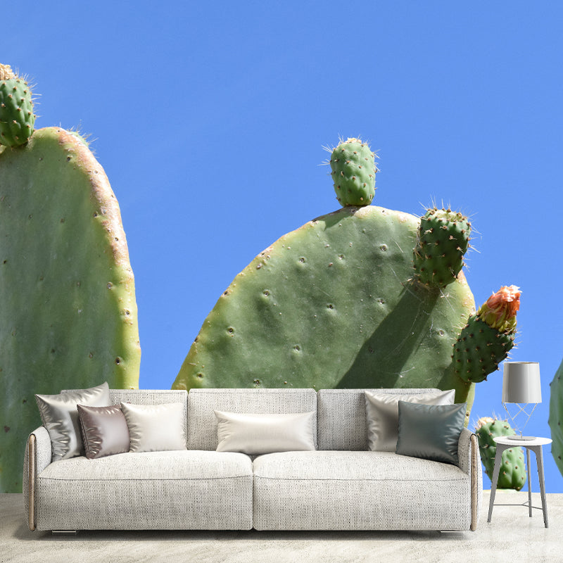 Papier peint Mural Cactus, couleur verte, résistant à la moisissure, pour décoration de salon