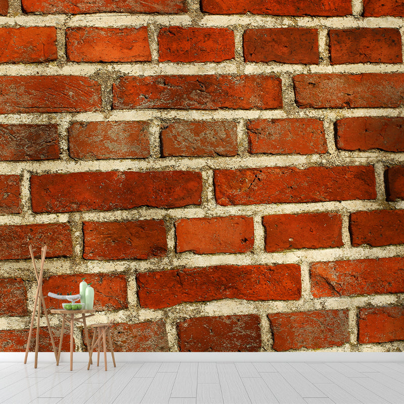 Brick Wall Mural Wallpaper Vinyl for Living Room Bedroom, Personalized Size Available