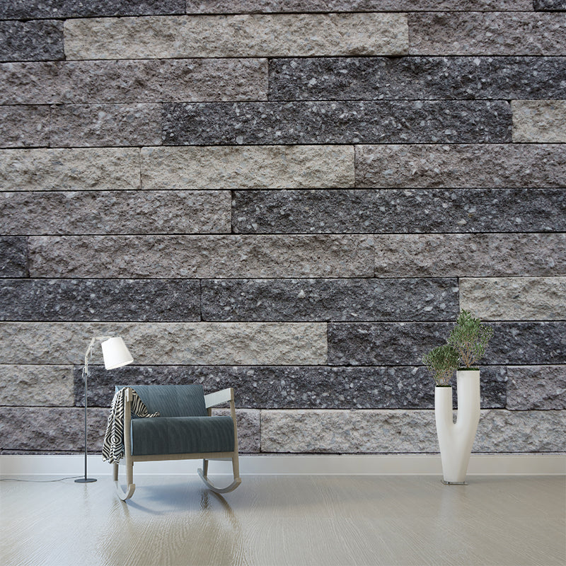 Industrial Style Brick Wall Mural for Dining Room Moisture Resistant, Personalized Size Available