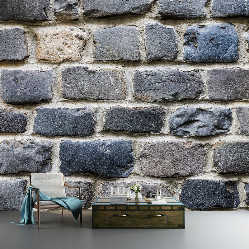 Industrial Style Brick Wall Mural for Dining Room Moisture Resistant, Personalized Size Available