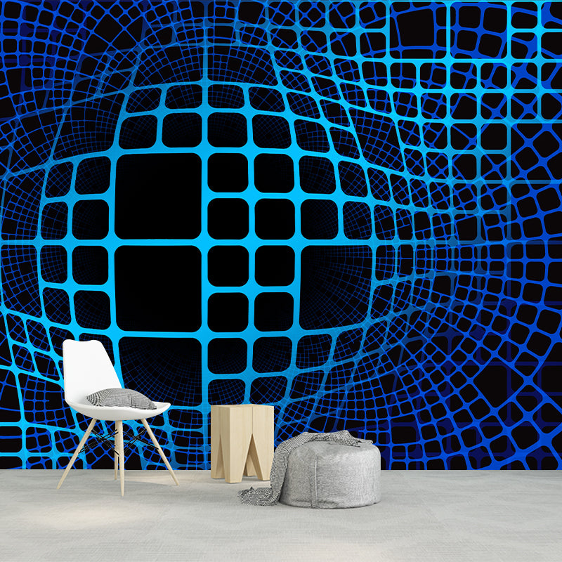 Geometry Mural Wallpaper Personalized Size Wall Covering for Study Room