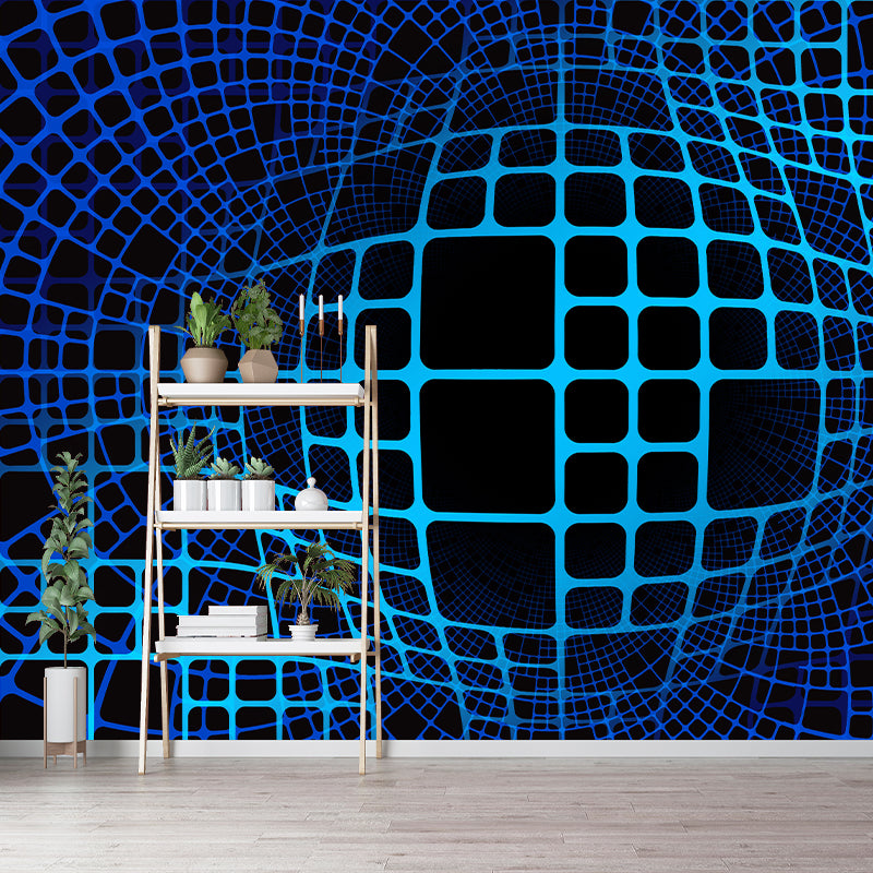 Geometry Mural Wallpaper Personalized Size Wall Covering for Study Room