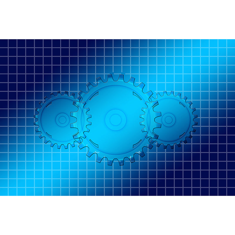 Industrial Style Gear Wall Covering Murals for Living Room, Customized Size