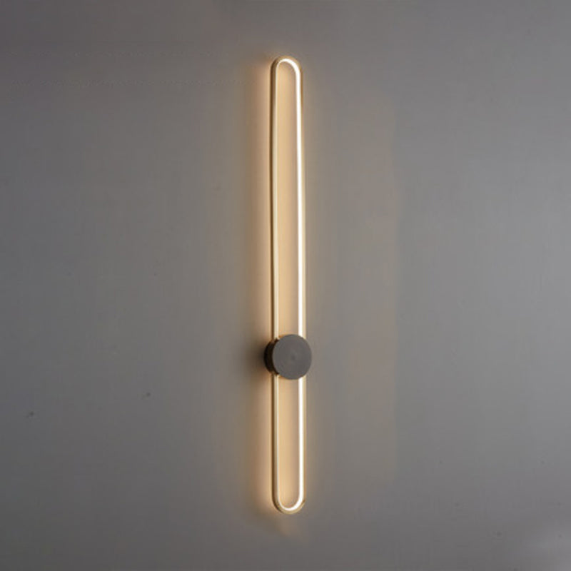 Oval Wall Lamp Aluminum Simple Design Simple Style LED Light Wall Sconce