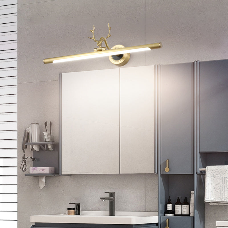 Simple Mirror Light Wall Light Sconce Metallic Sconce Lighting for Bathroom