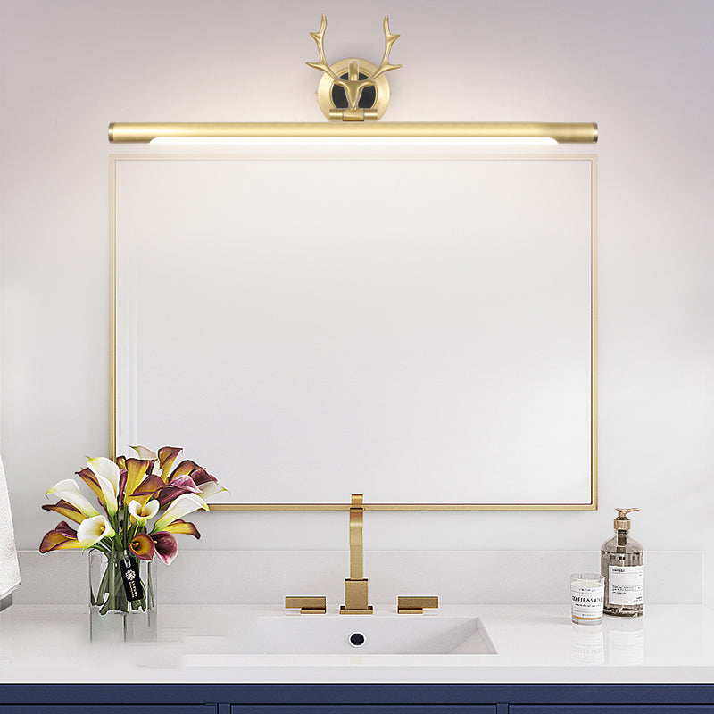 Simple Mirror Light Wall Light Sconce Metallic Sconce Lighting for Bathroom