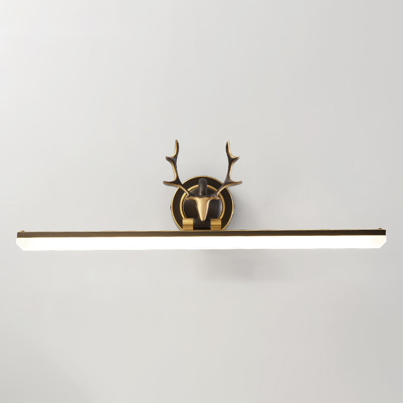 Brass LED Wall Sconce Wall Light Fixtures Metallic Sconce Lighting for Bathroom