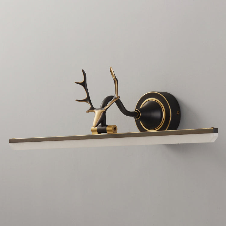 Brass LED Wall Sconce Wall Light Fixtures Metallic Sconce Lighting for Bathroom