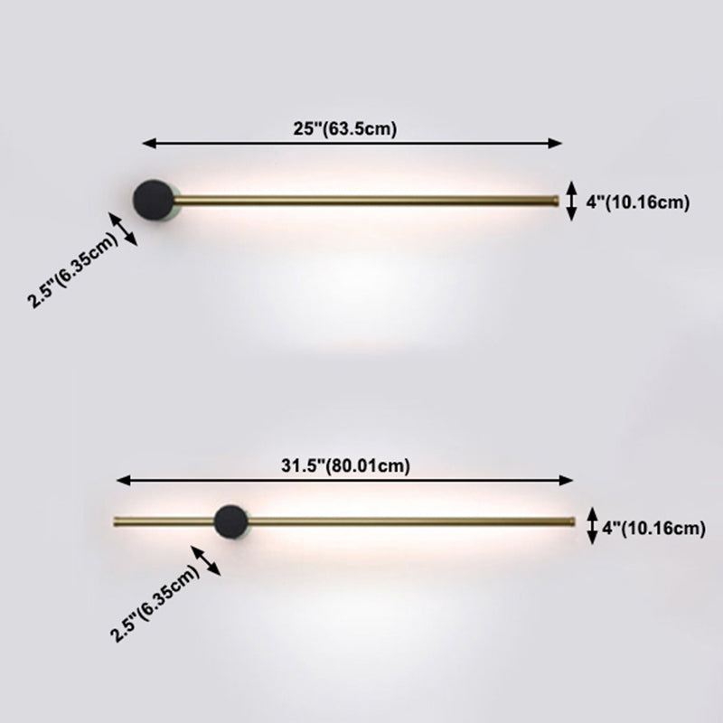 Lampade a parete lineare in alluminio semplice design semplice stile a led lampade a LED