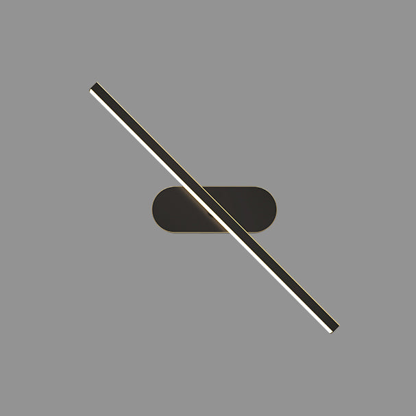 Teste singole fullponi a parete a filo in lampada a sconde moderna nera/in ottone