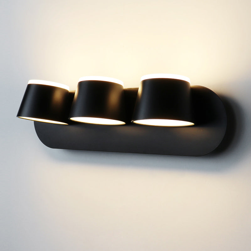 LED Flush Mount Wall Sconce with Acrylic Shade Modern Sconce Light for Living Room