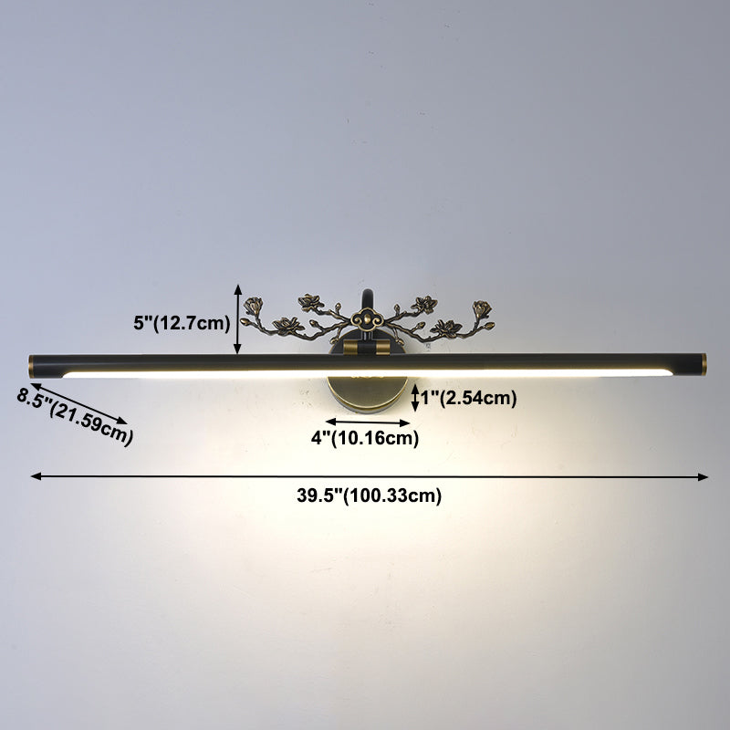 Brass LED Wall Sconce Indoor Wall Sconce Lighting with Acrylic Shade for Bathroom