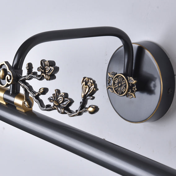 Brass LED Wall Sconce Indoor Wall Sconce Lighting with Acrylic Shade for Bathroom