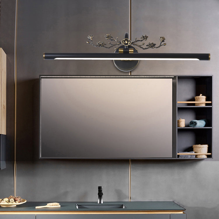 Brass LED Wall Sconce Indoor Wall Sconce Lighting with Acrylic Shade for Bathroom