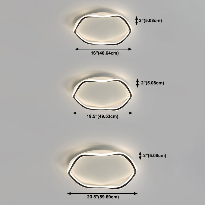 Modern Style Flush Mount Licht Acryl 1 Licht Plafond Licht voor slaapkamer