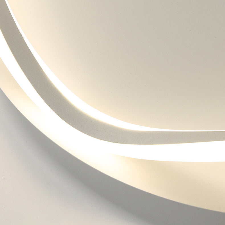 Modern Style Flush Mount Licht Acryl 1 Licht Plafond Licht voor slaapkamer