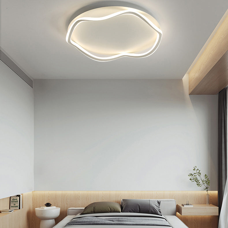 Modern Style Flush Mount Licht Acryl 1 Licht Plafond Licht voor slaapkamer