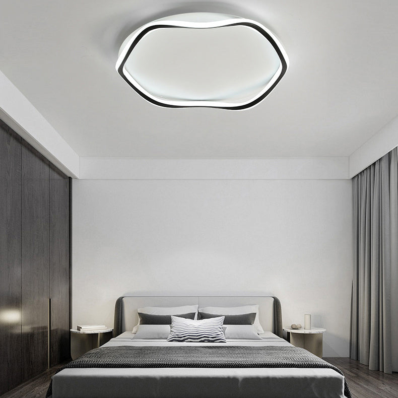Modern Style Flush Mount Licht Acryl 1 Licht Plafond Licht voor slaapkamer