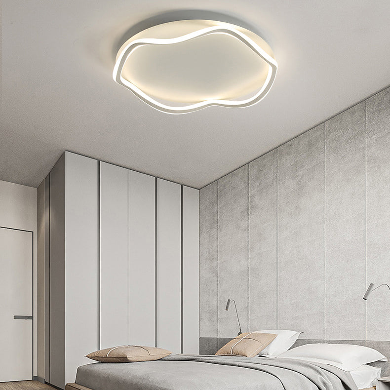 Modern Style Flush Mount Licht Acryl 1 Licht Plafond Licht voor slaapkamer