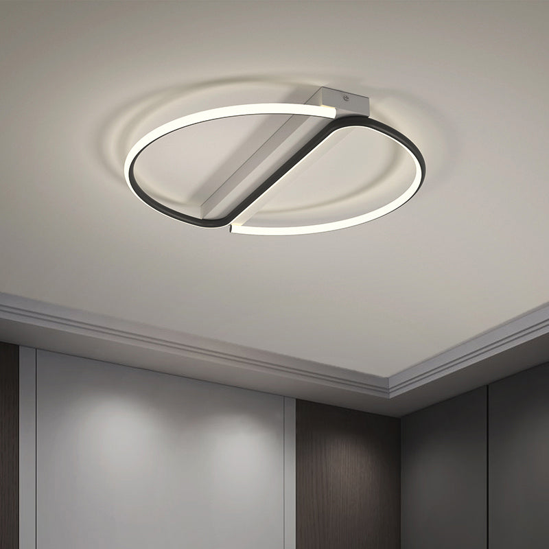 Lampe LED encastrée contemporaine créative, abat-jour en acrylique, pour chambre à coucher