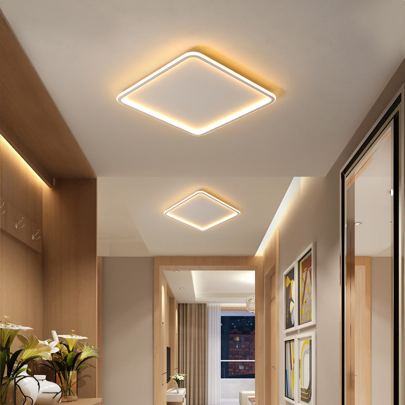 Metal geométrico cerca del accesorio de techo de montaje empotrado LED nórdico con iluminación de techo