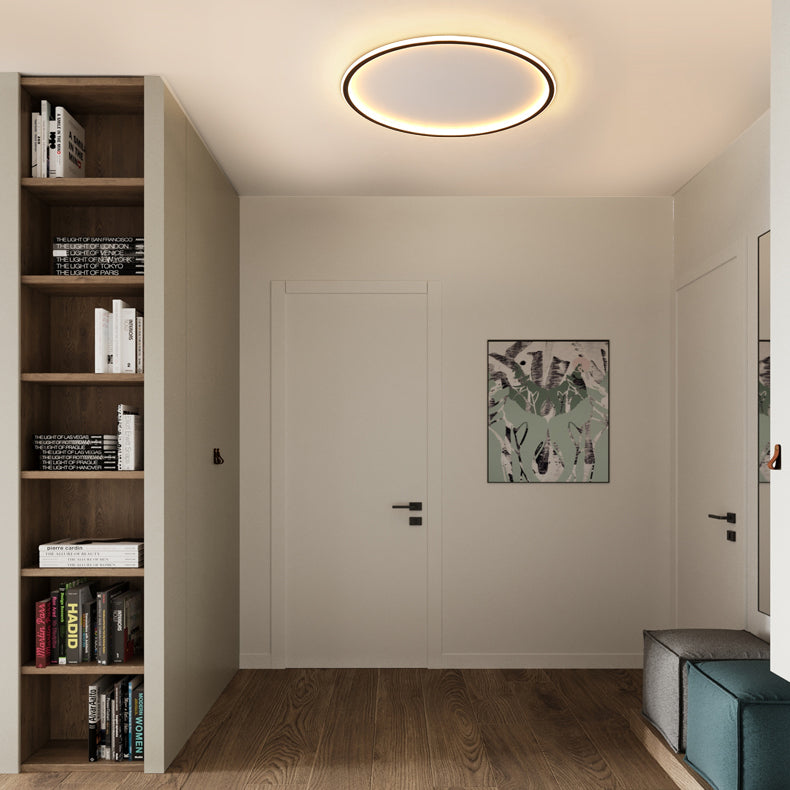 Metal geométrico cerca del accesorio de techo de montaje empotrado LED nórdico con iluminación de techo