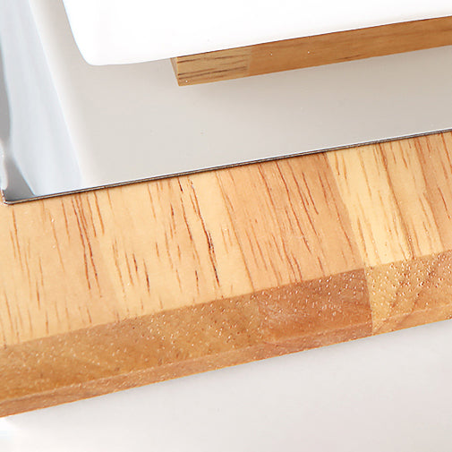 Moderne, schattige Deckeneinbauleuchte aus hellem Holz, Gang-Deckenleuchte aus Holz