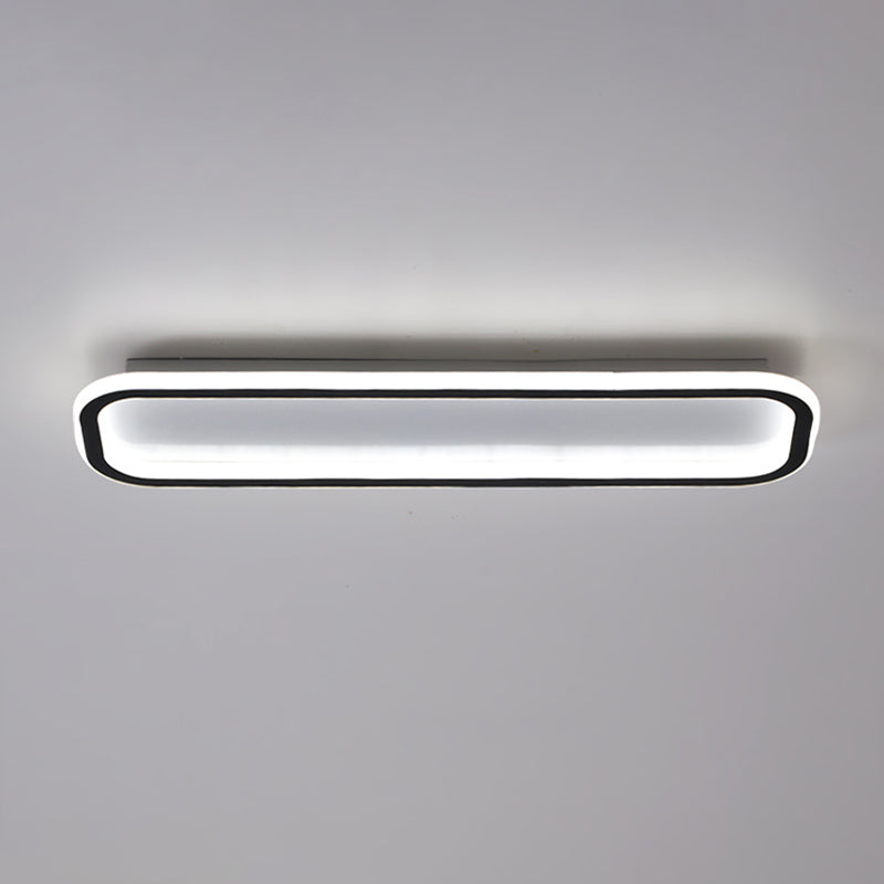 Rechteckige Metall-LED-Unterputz-Leuchte Moderne Deckenleuchte mit moderner Deckenleuchte