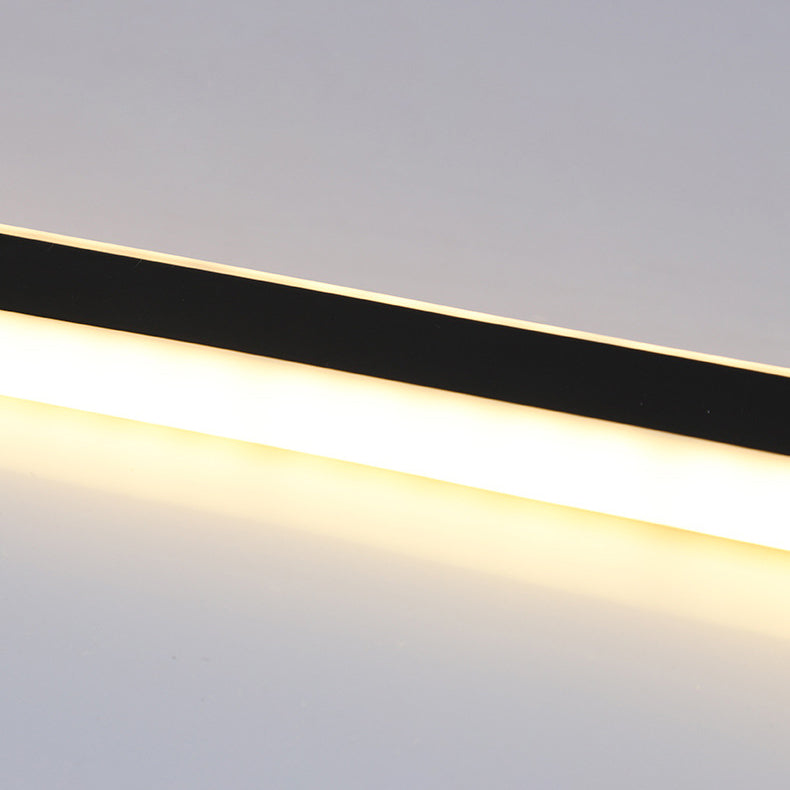 Rectangular Metal LED Flush Mount Light Fixture Modern Style Ceiling Light Fixture