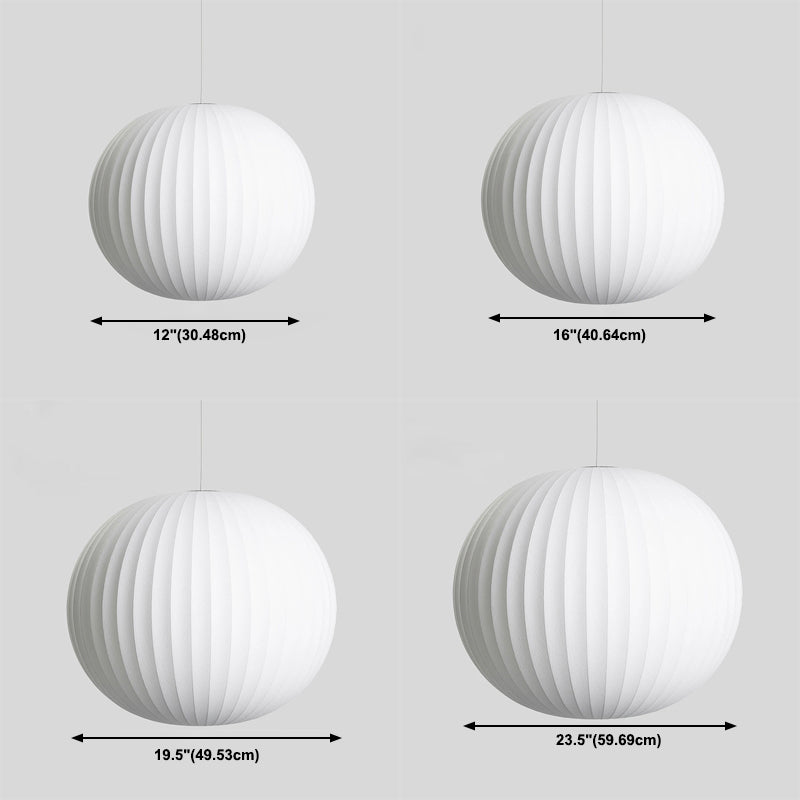 Lampada sospesa lanterna in tessuto MODERNO MODERNA Sospensione bianca Luce a sospensione