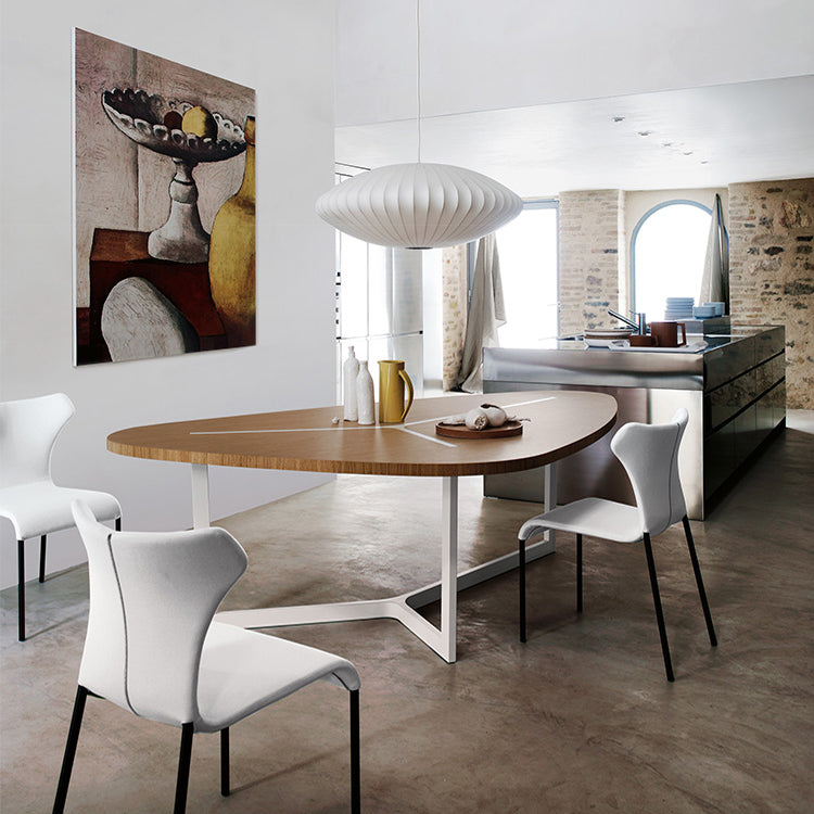 Lampada sospesa lanterna in tessuto MODERNO MODERNA Sospensione bianca Luce a sospensione